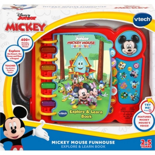 Mickey Mouse Funhouse Explore and Learn Book