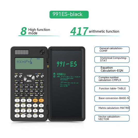 2-in-1 Scientific Calculator & Handwriting Tablet