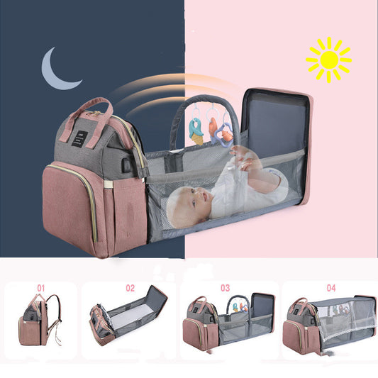 Baby Bag and Portable Crib