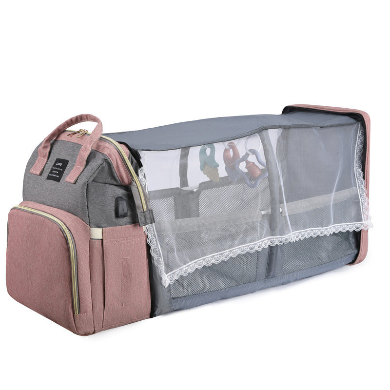 Baby Bag and Portable Crib